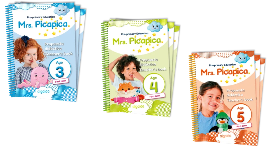 Propuesta didáctica del proyecto educativo para Infantil Mrs. Picapica, para escuelas infantiles bilingües en Inglés.